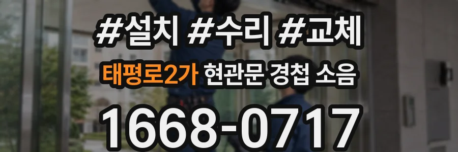 태평로2가 현관문 경첩 소음