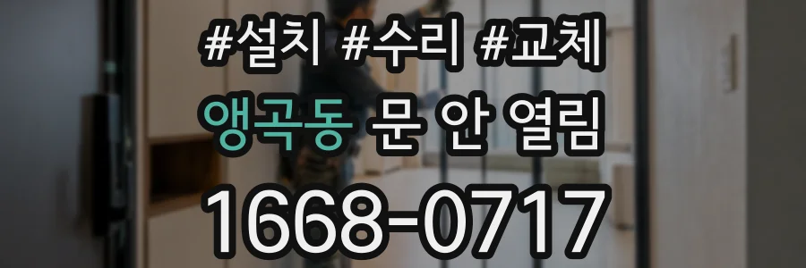 앵곡동 문 안 열림