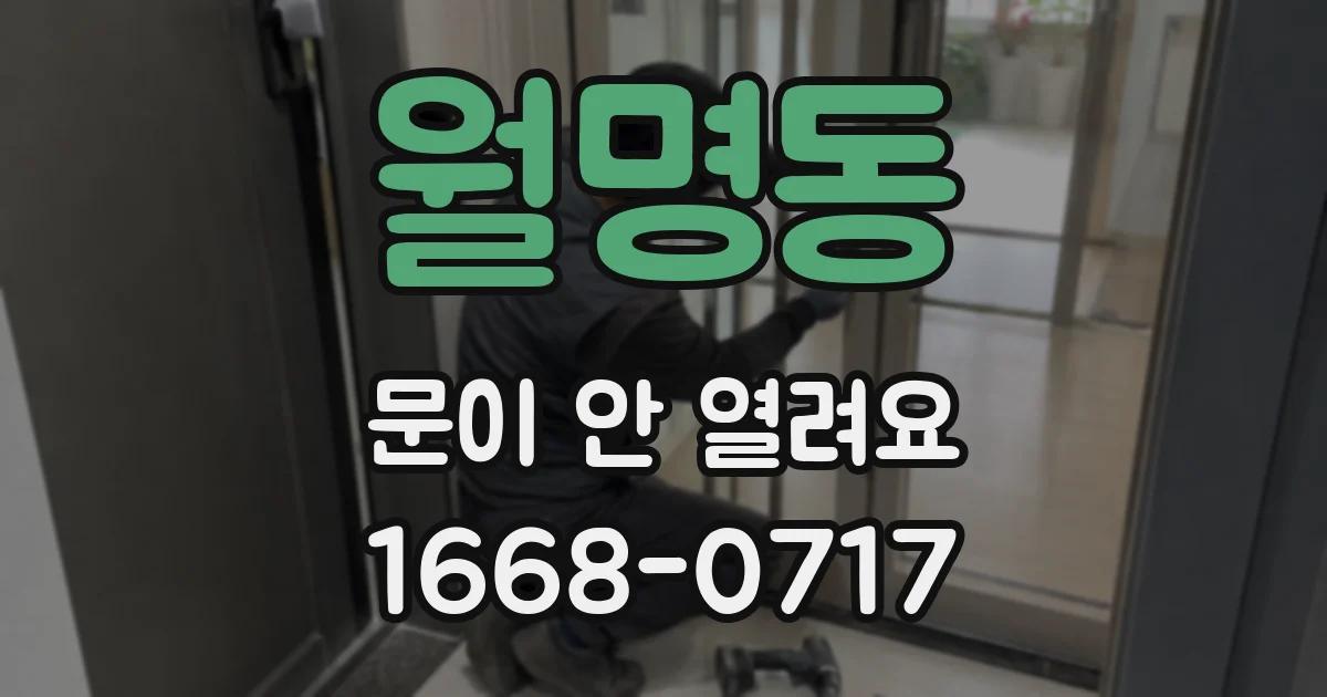 월명동 문이 안 열려요