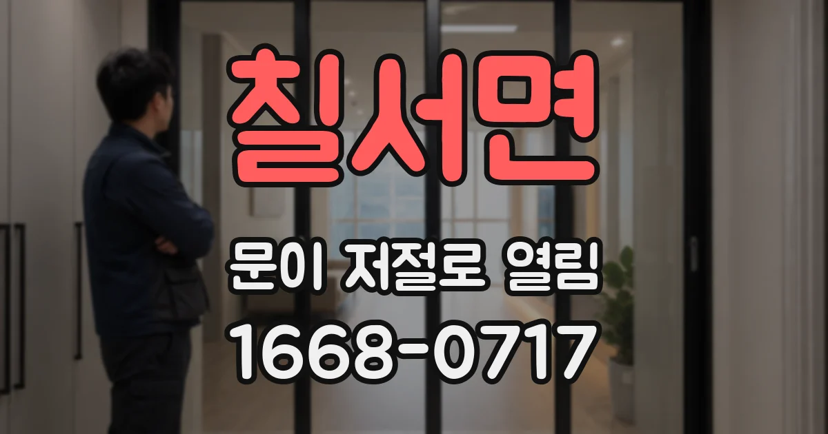 칠서면 문이 저절로 열림