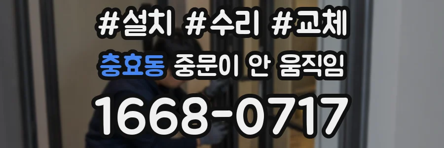 충효동 중문이 안 움직임