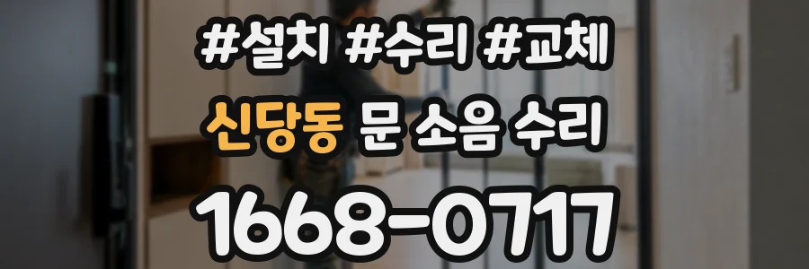 신당동 문 소음 수리