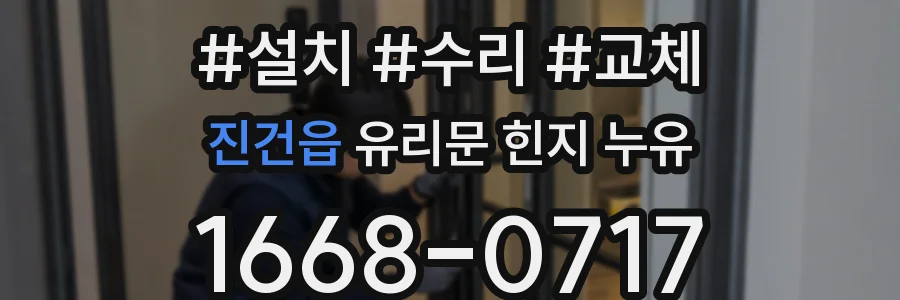 진건읍 유리문 힌지 누유