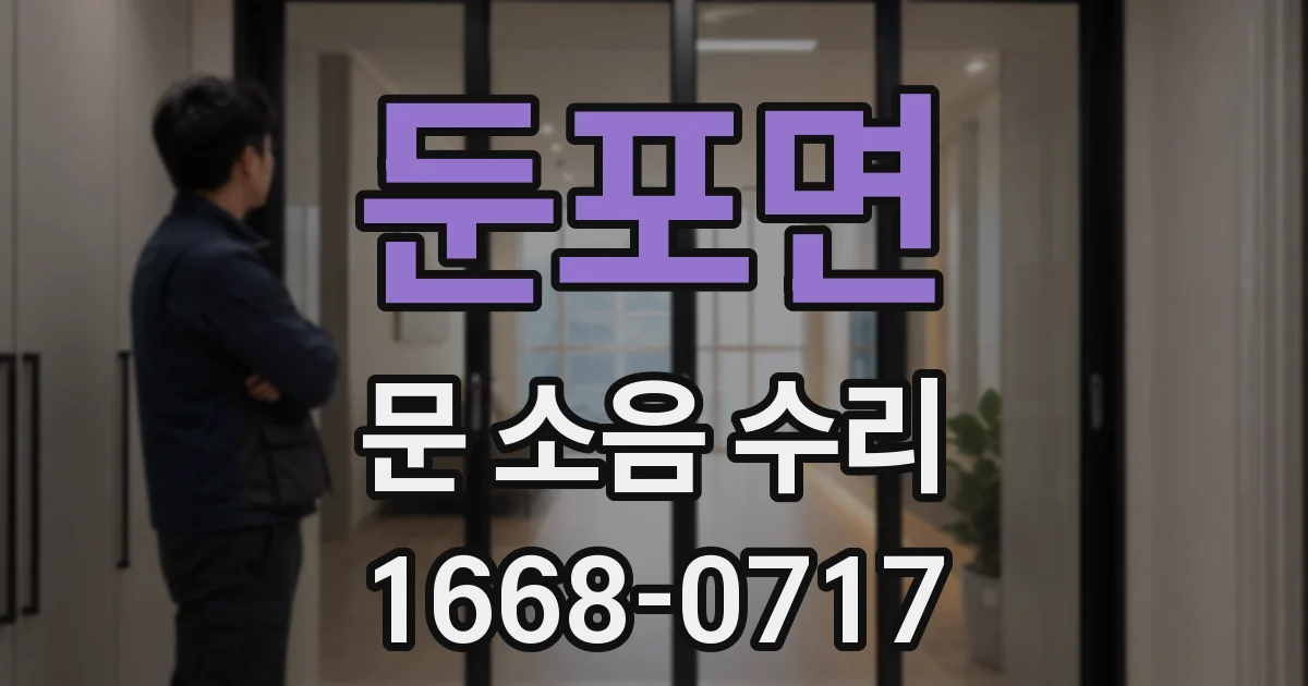 둔포면 문 소음 수리