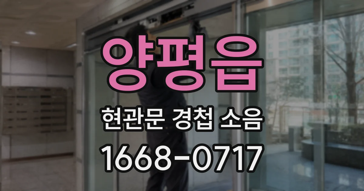 양평읍 현관문 경첩 소음