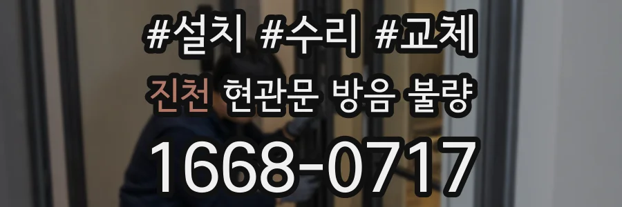 진천 현관문 방음 불량