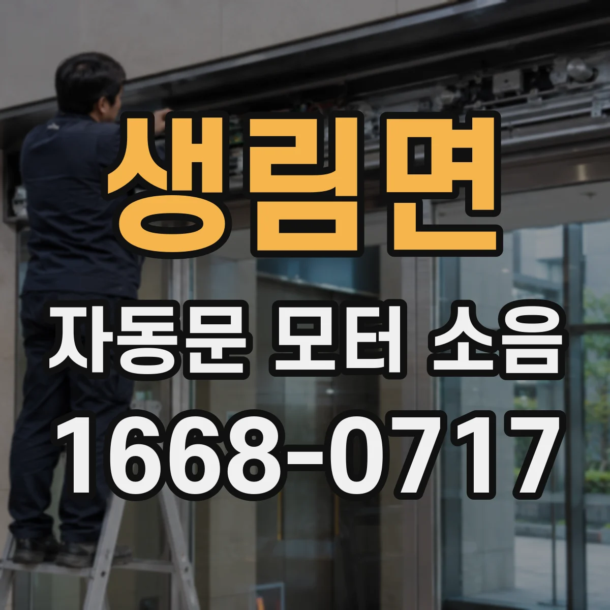 생림면 자동문 모터 소음