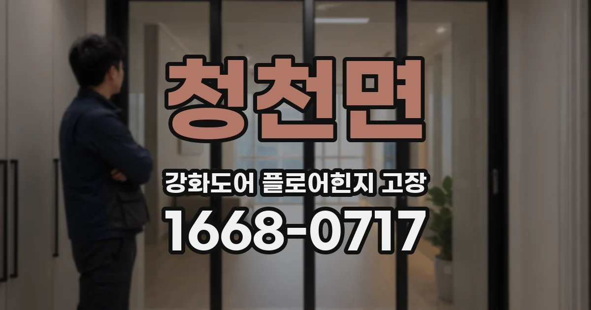 청천면 강화도어 플로어힌지 고장