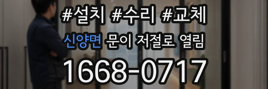 신양면 문이 저절로 열림