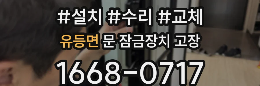 유등면 문 잠금장치 고장
