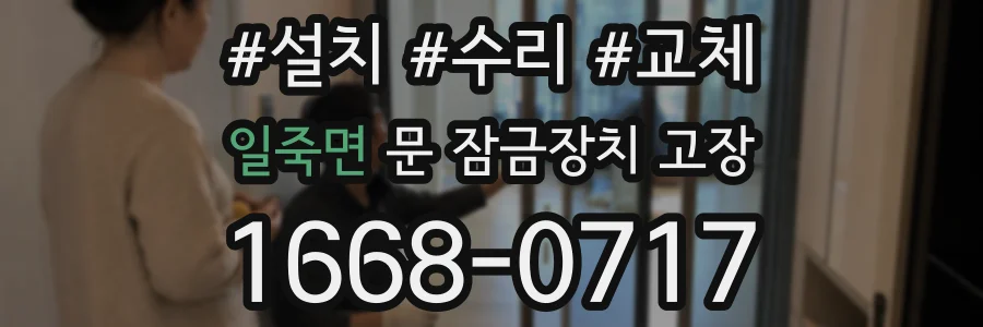 일죽면 문 잠금장치 고장