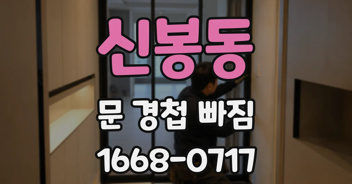 신봉동 문 경첩 빠짐