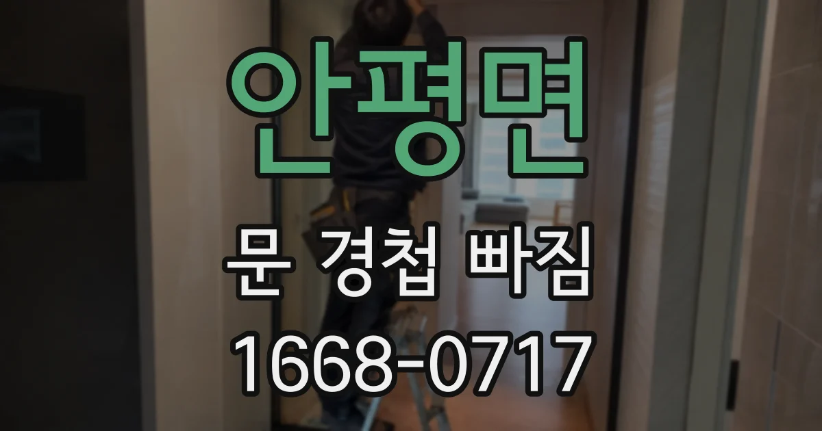 안평면 문 경첩 빠짐