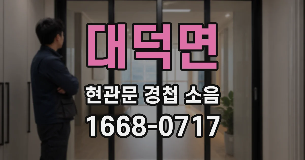 대덕면 현관문 경첩 소음