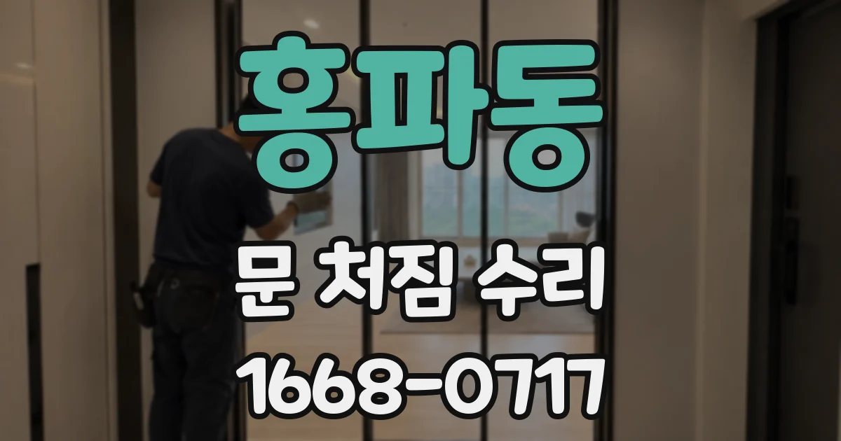 홍파동 문 처짐 수리