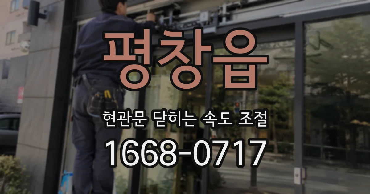 평창읍 현관문 닫히는 속도 조절