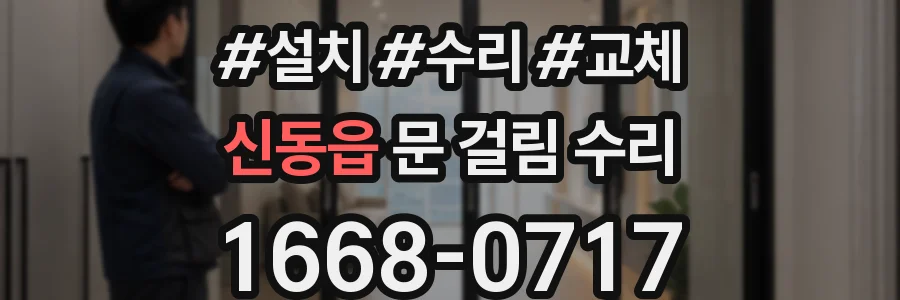 신동읍 문 걸림 수리