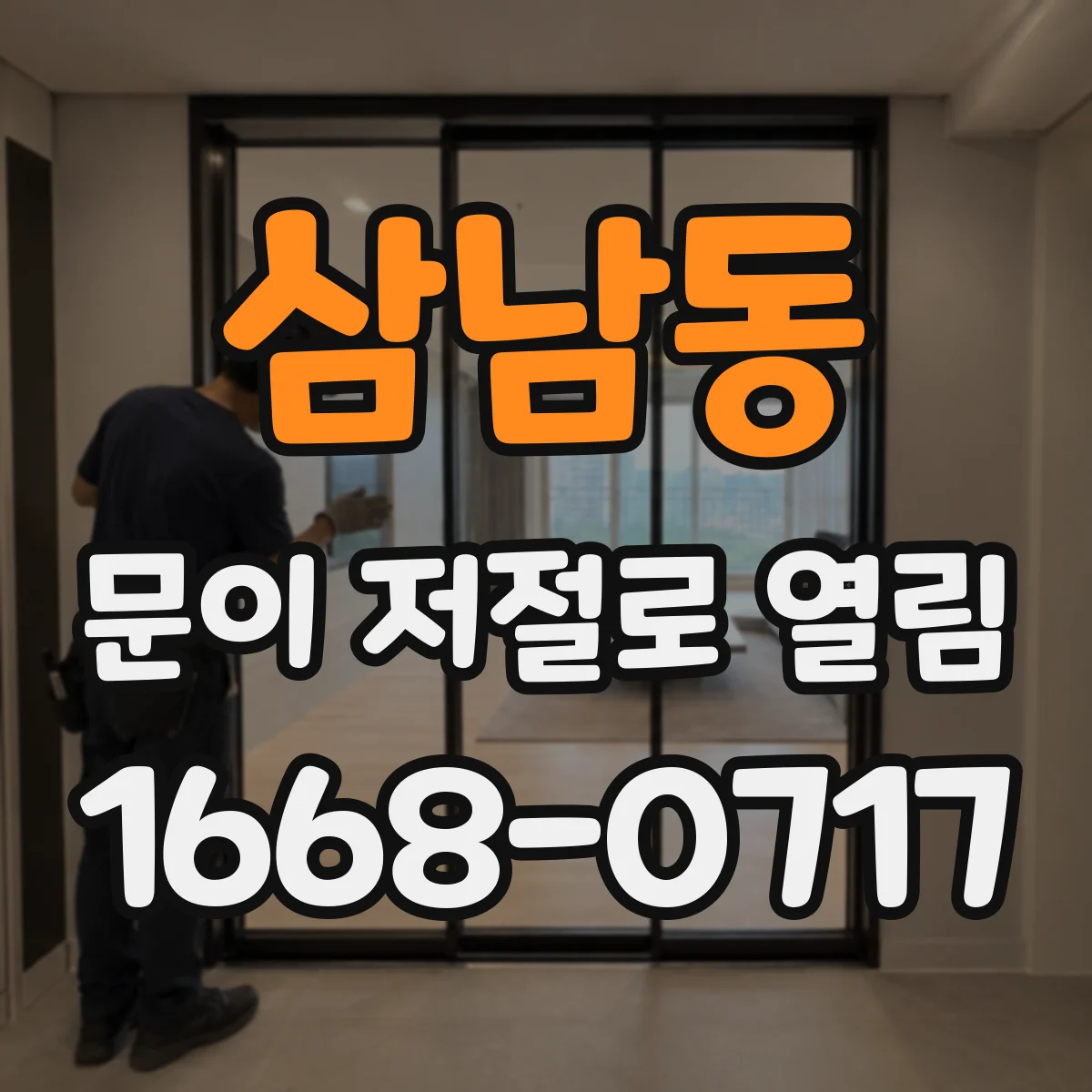 삼남동 문이 저절로 열림