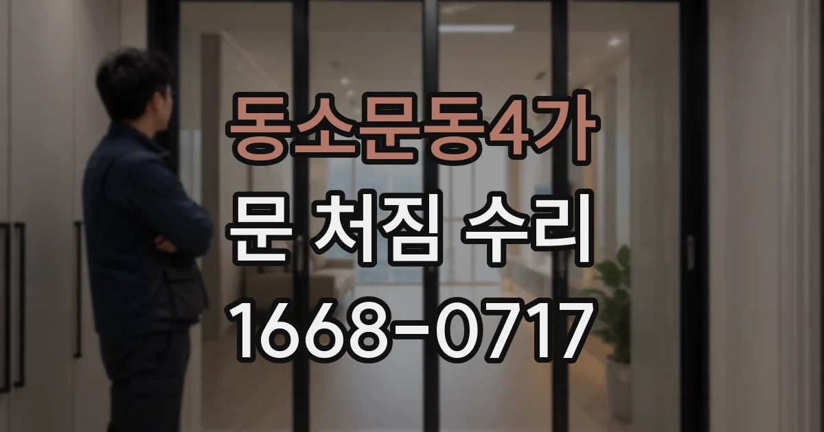 동소문동4가 문 처짐 수리