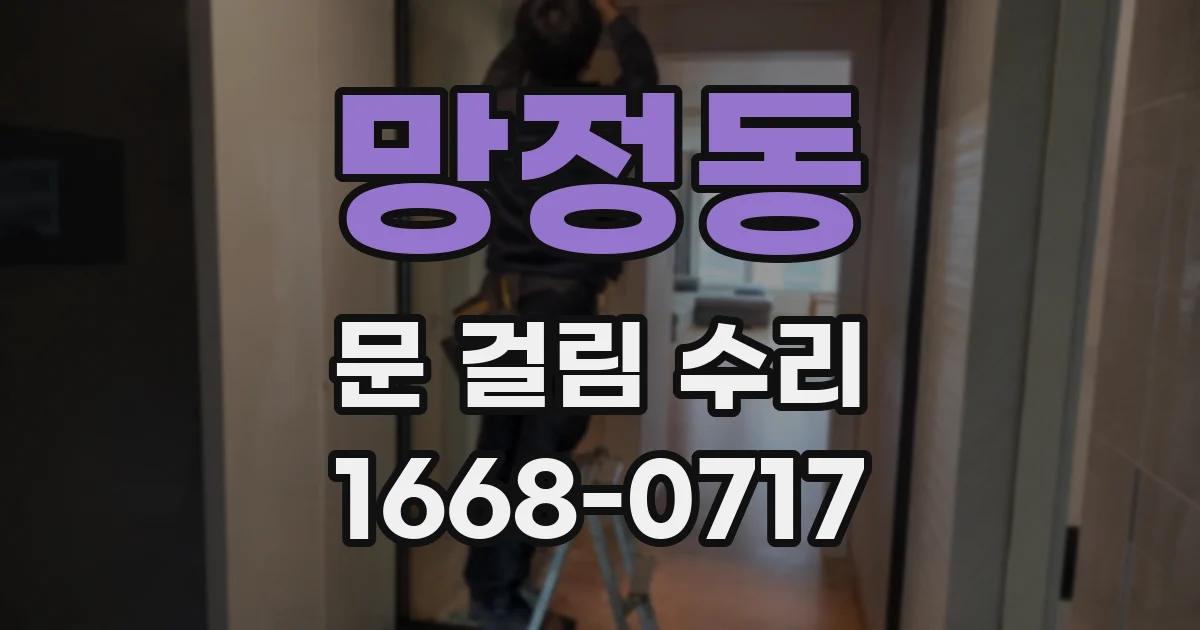 망정동 문 걸림 수리