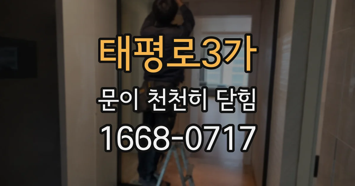 태평로3가 문이 천천히 닫힘