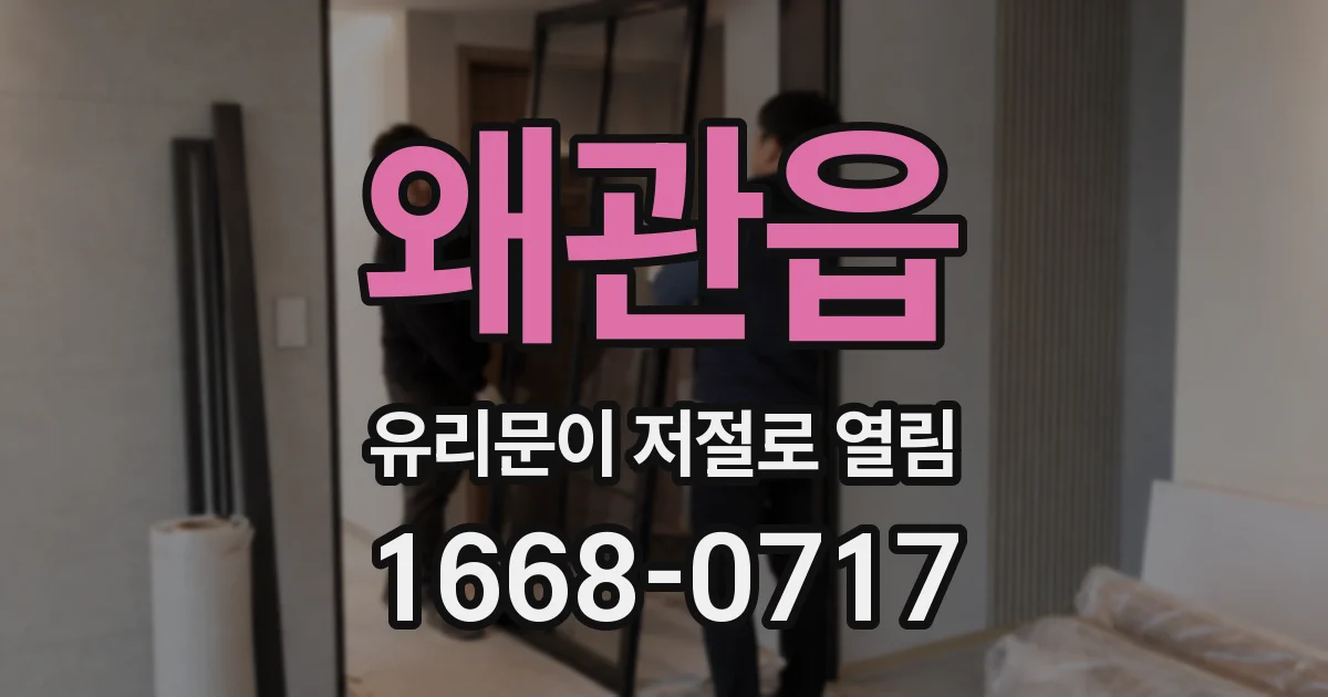 왜관읍 유리문이 저절로 열림