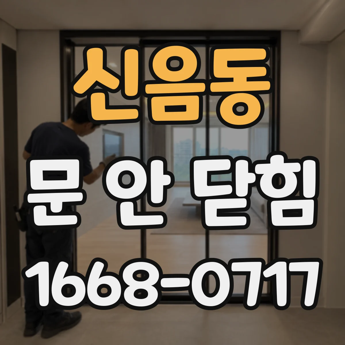 신음동 문 안 닫힘