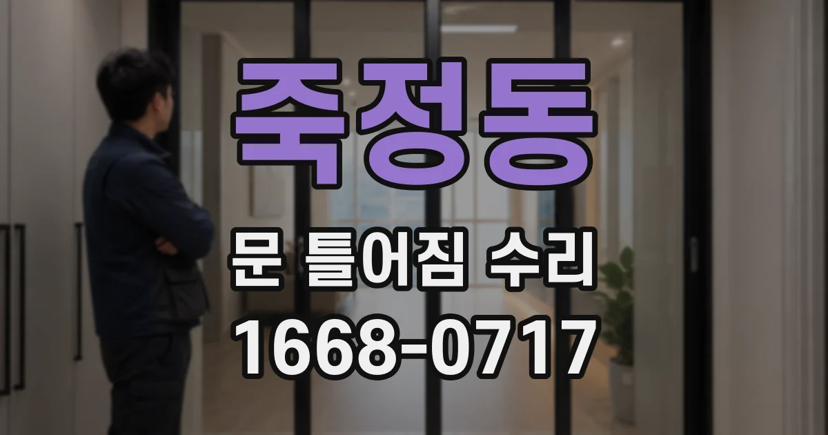 죽정동 문 틀어짐 수리