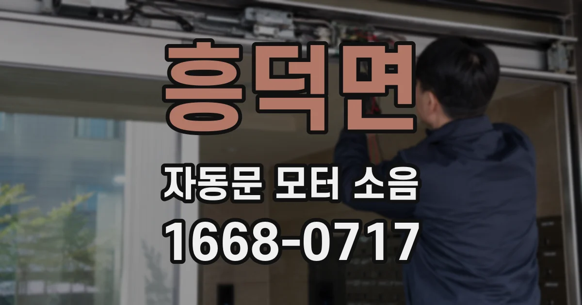 흥덕면 자동문 모터 소음