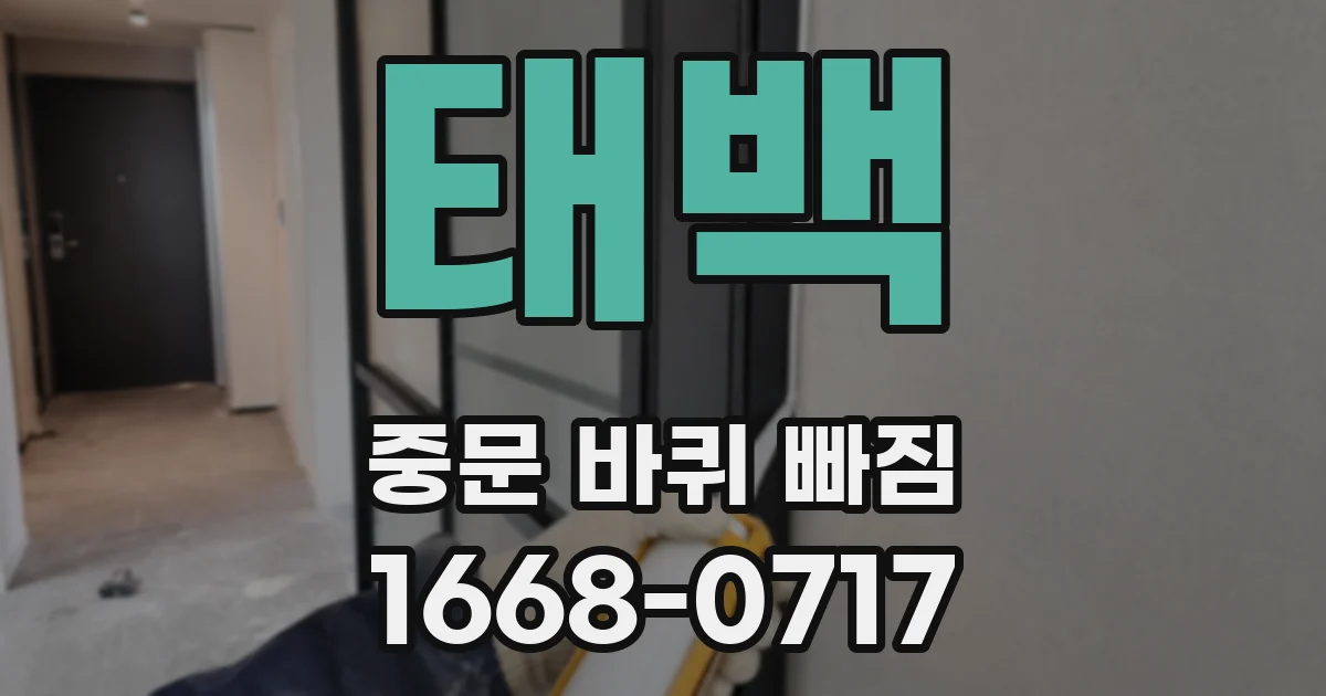 태백 중문 바퀴 빠짐