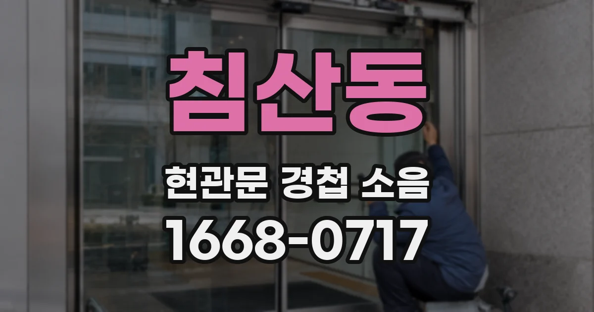 침산동 현관문 경첩 소음