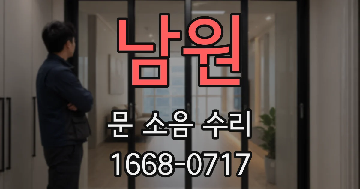 남원 문 소음 수리