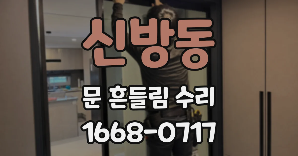 신방동 문 흔들림 수리