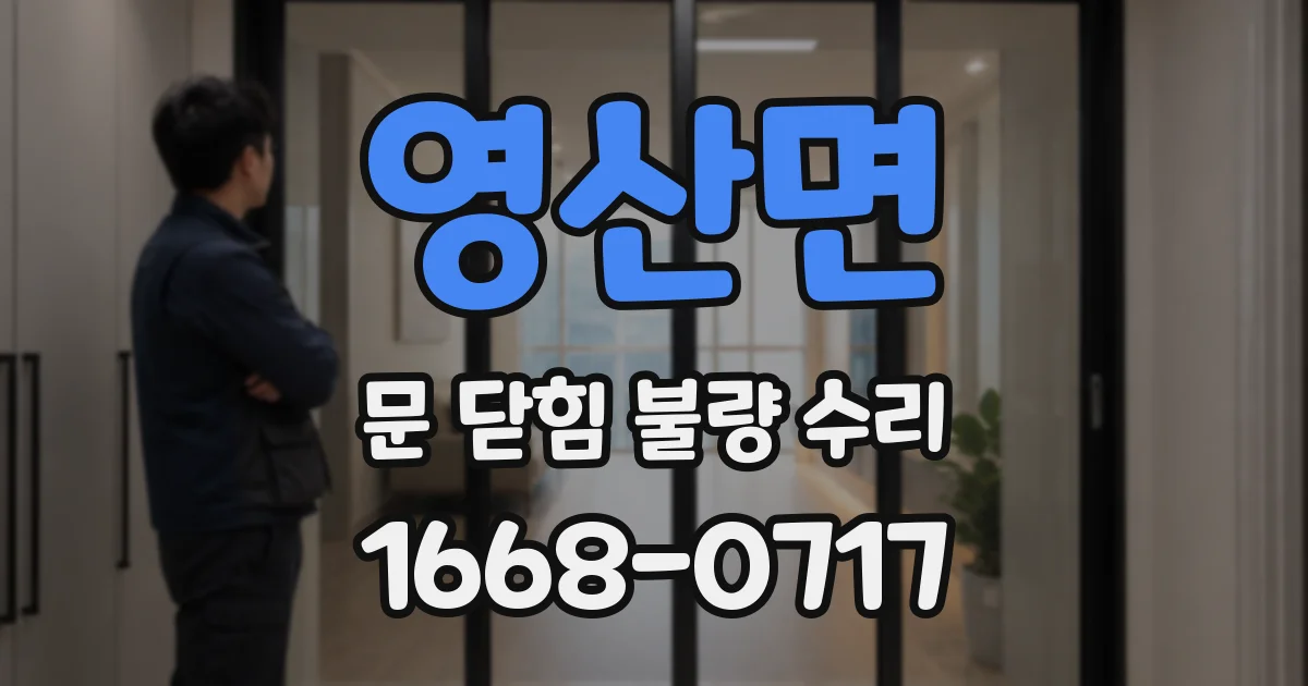 영산면 문 닫힘 불량 수리