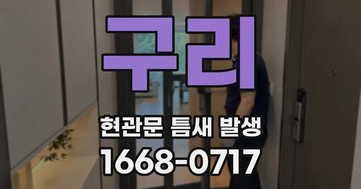 구리 현관문 틈새 발생