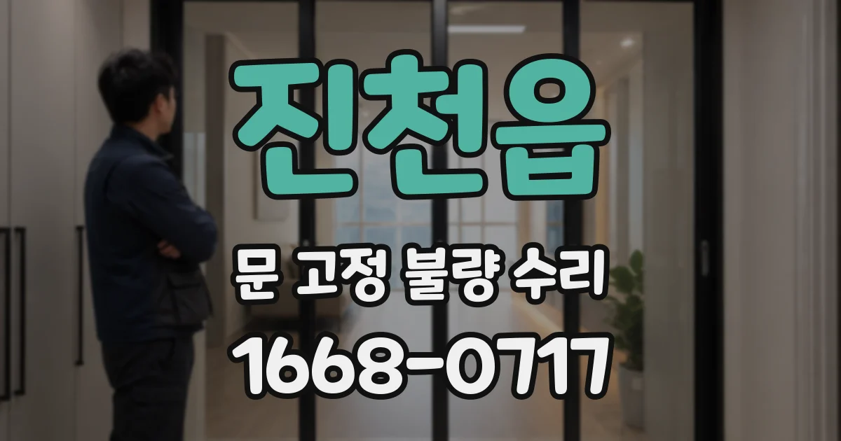 진천읍 문 고정 불량 수리
