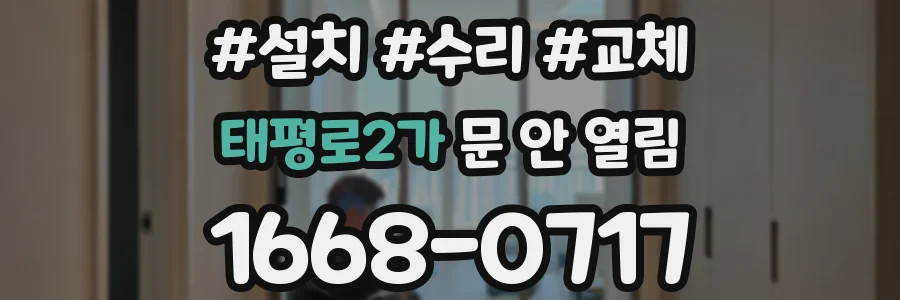 태평로2가 문 안 열림