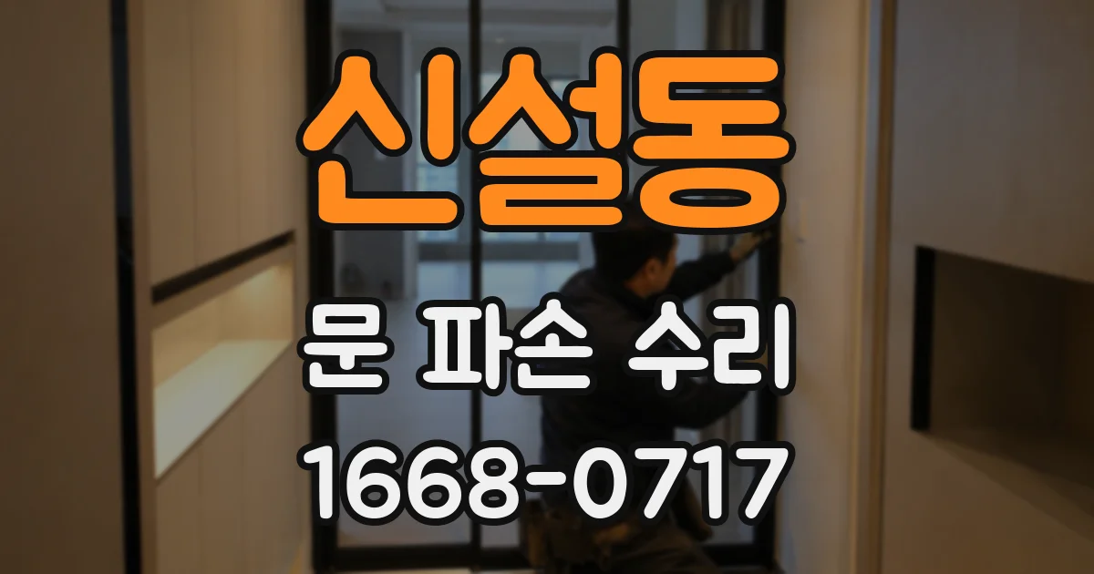 신설동 문 파손 수리
