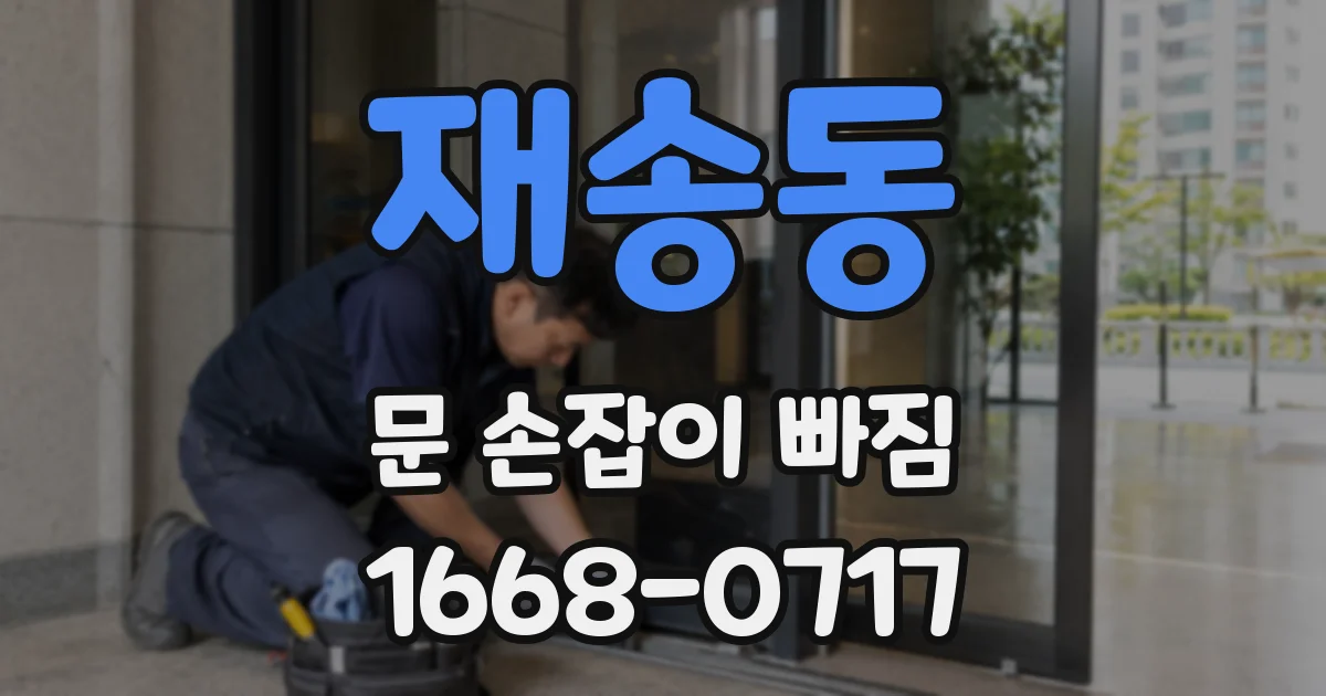 재송동 문 손잡이 빠짐