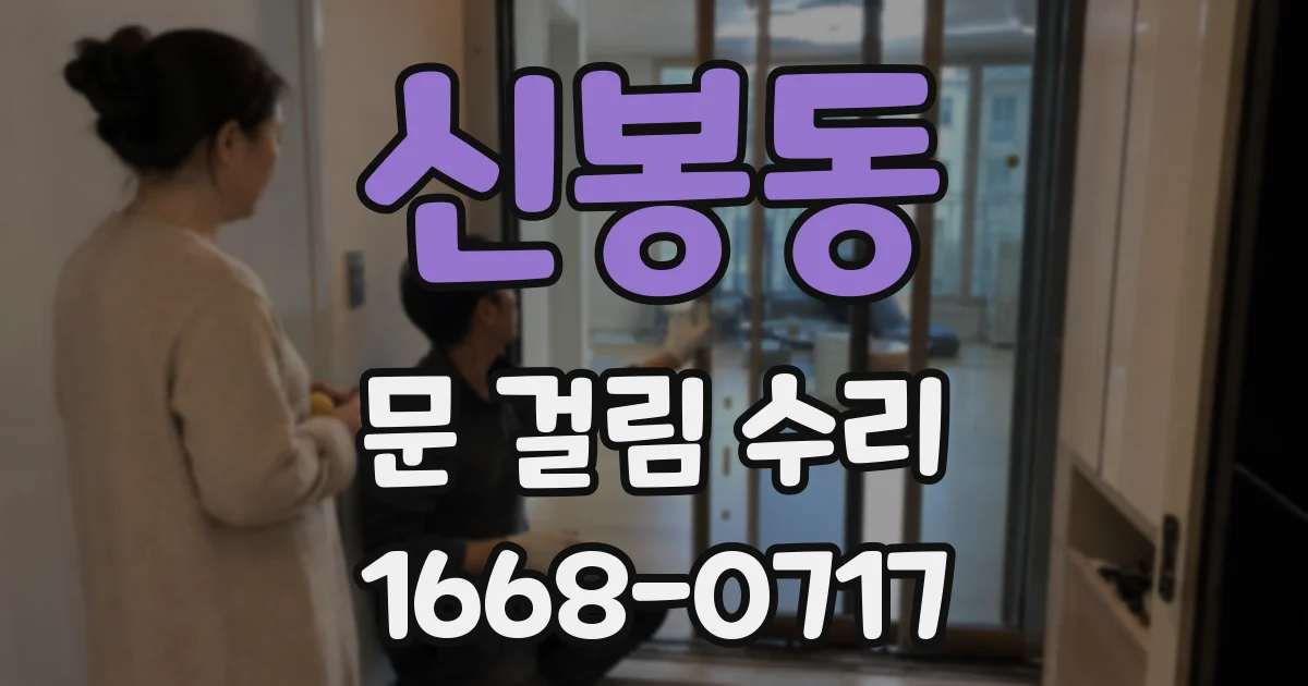 신봉동 문 걸림 수리