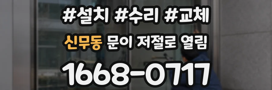 신무동 문이 저절로 열림