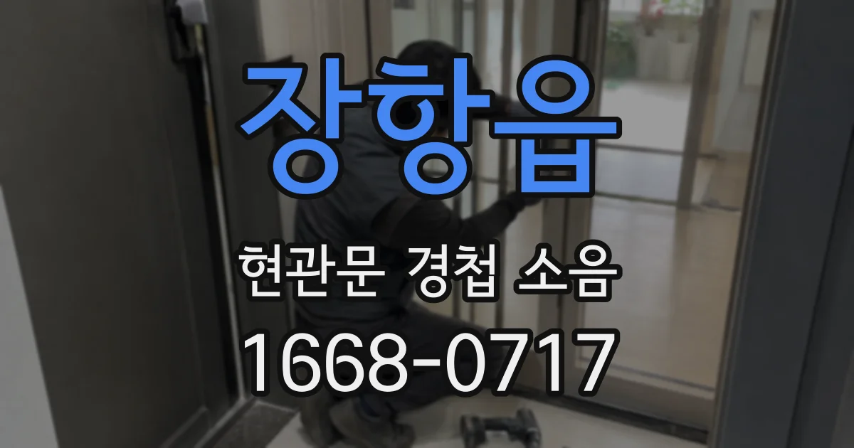 장항읍 현관문 경첩 소음