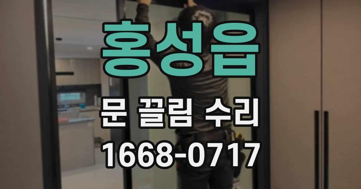 홍성읍 문 끌림 수리