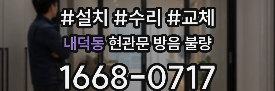 내덕동 현관문 방음 불량
