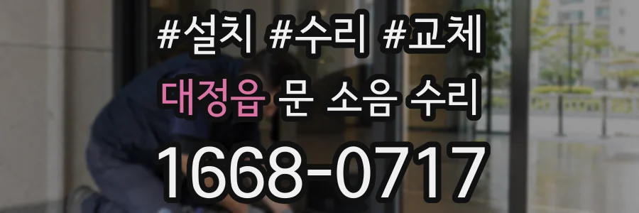 대정읍 문 소음 수리