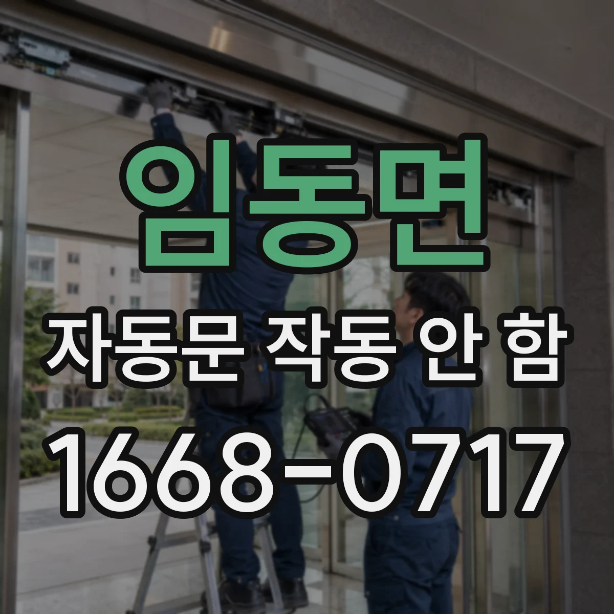 임동면 자동문 작동 안 함