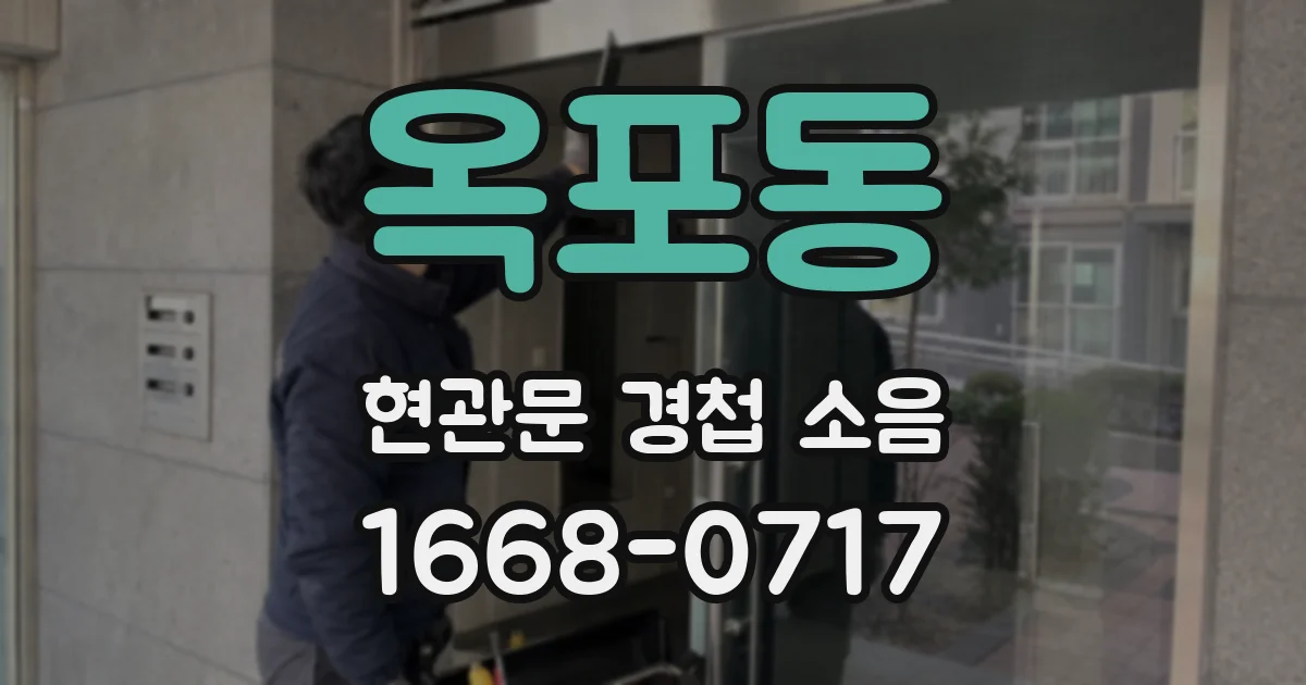 옥포동 현관문 경첩 소음