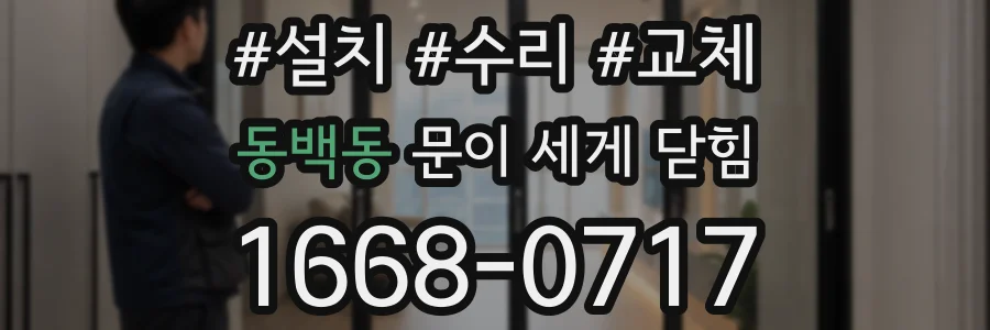 동백동 문이 세게 닫힘