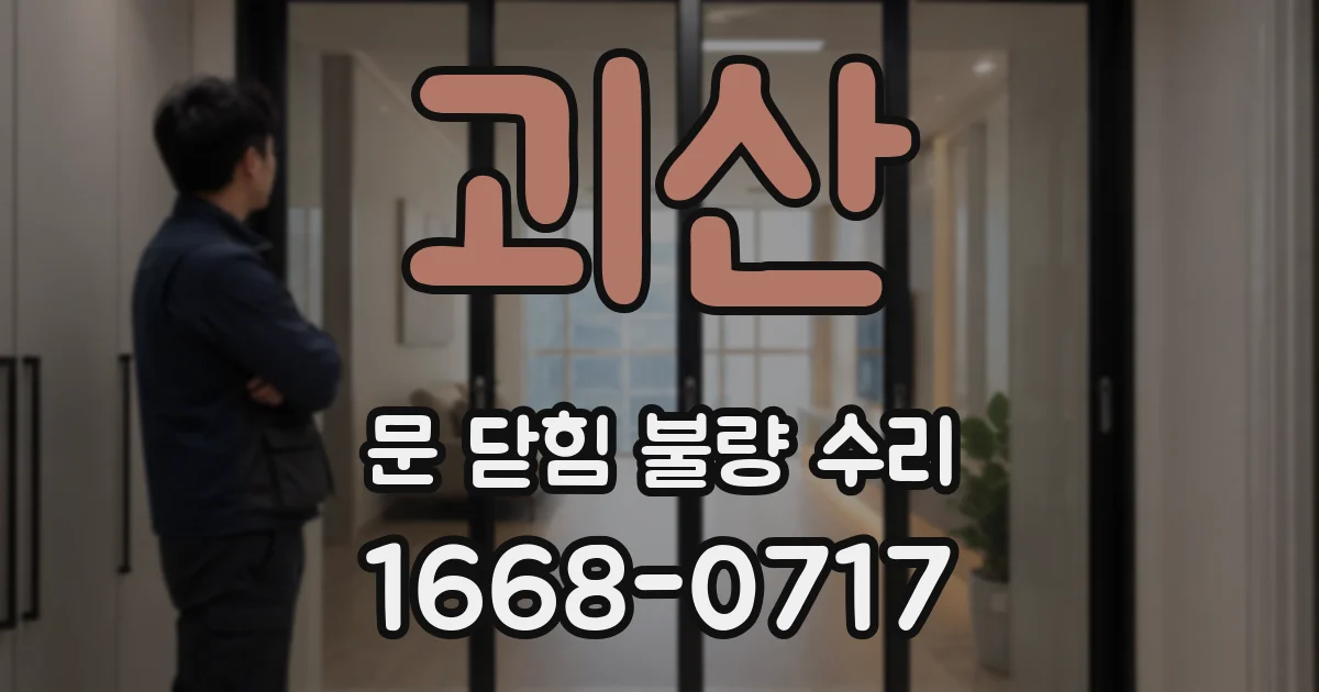 괴산 문 닫힘 불량 수리
