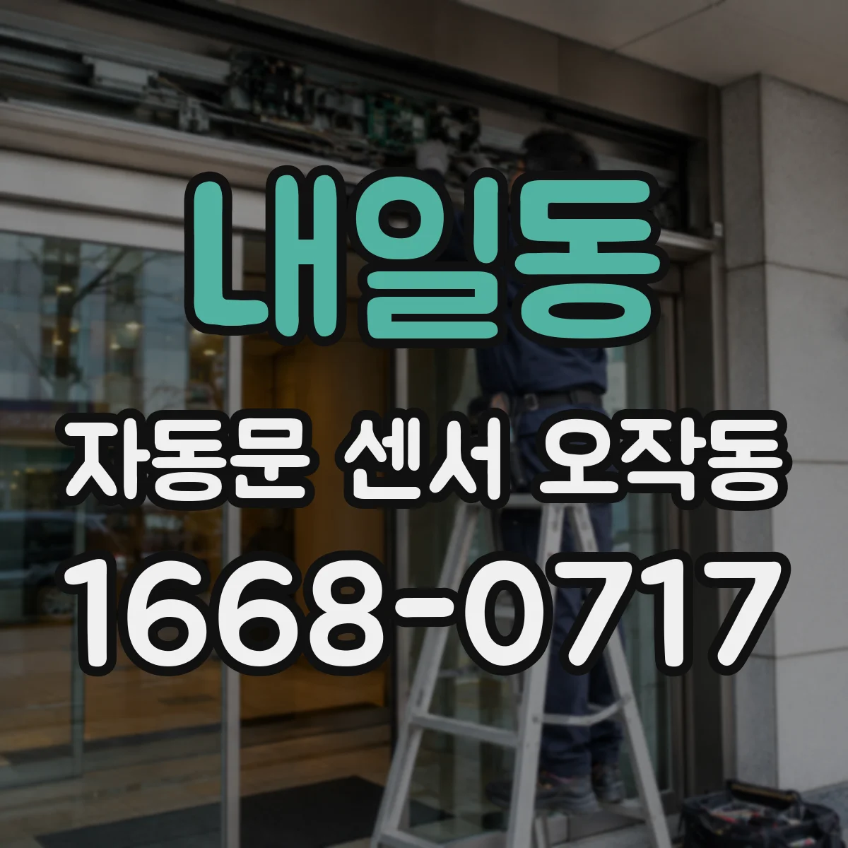내일동 자동문 센서 오작동